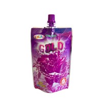 Waterdichte, hersluitbare drinktuit voor vloeibare fruitmelk, sap en dranken, herbruikbare staande pouch met gravureprint, op maat ontworpen voor baby's