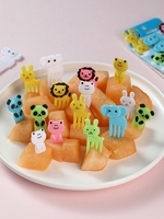 Keuken Plastic Fruitvorken Kawaii Design Pp Food Picks Gevulde Bento Lunchboxen Met Decoratieve Vorken