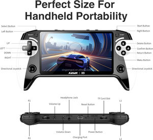 Consola de Juegos Retro Portátil JSGAMING X9 HD de 5.5 Pulgadas con Batería Integrada de 2000 mAh, 10000 Juegos, Reproductor de Música y Libros Electrónicos - Product Image 4