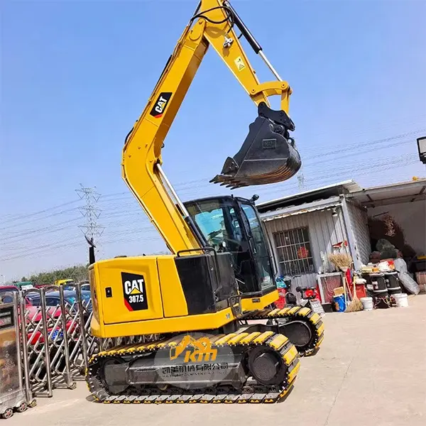 cat 307.5 JAPAN High performance China CAT 307.5 used original 7.5 TON small crawler excavator with rubber block for hot sale