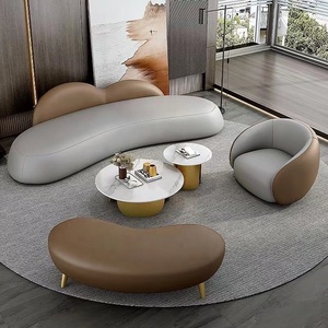 Di lusso stile americano soggiorno mobili soggiorno divano braccio destro divano irregolare divano combinazione - Product Image 5