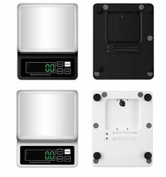 Balance en acier inoxydable de grande capacité 10Kg/15Kg * 1G Balance électronique à conversion à 6 unités Balance étanche