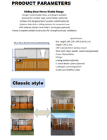 Porte coulissante de grange modulaire préfabriquée en acier galvanisé robuste pour écurie de chevaux, centre équestre, taille personnalisée disponible