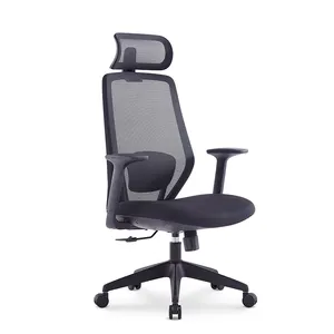 Großhandel Lordos stütze mit hoher Rückenlehne Ergonomischer Executive Swivel Computer Office Mesh Chair Modern