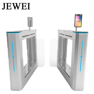 Điện tử Swing rào cản tốc độ kiểm soát truy cập cửa quay với hệ thống an ninh vân tay & nhận dạng khuôn mặt - Product Image 1