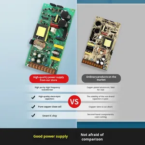 ספק כוח מיתוג Mean Well בעל הספק גבוה 24V <span class=keywords><strong>DC</strong></span> יחיד 1.5A, 220V ל-24V, יעילות 89%, הגנה מפני מתח יתר, יציאות LED - Product Image 3
