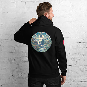 Felpa con Cappuccio Unisex Pesante 500GSM con Zip, Ricamo 3D e Design Stampato - Product Image 4