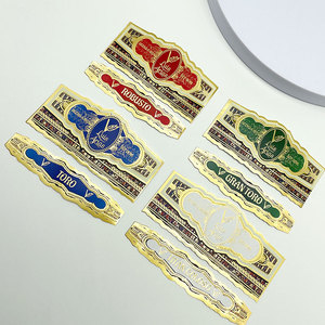 Bán buôn tùy chỉnh <span class=keywords><strong>logo</strong></span> dập nổi dán sản phẩm chết cắt dán vinyl Cigar nhãn ban nhạc - Product Image 6