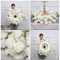 Couronnes et plantes artificielles décoratives de 60 cm pour mariage, boules de fleurs, centres de table pour la décoration de mariage