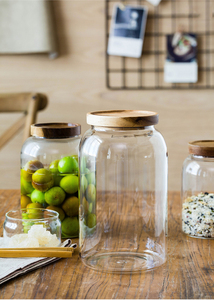 1300ML <strong>Large</strong> Capacity Big Size Glass Storage <strong>Jar</strong> Clear Borosilicate Acacia Lid <strong>Jar</strong> - Product Image 6