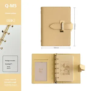 Diario <span class=keywords><strong>de</strong></span> cuero PU Mini A7 personalizado para niñas-Cuaderno planificador diario personalizado - Product Image 6