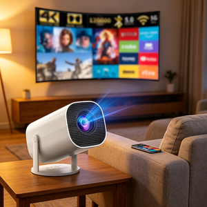 Proyector Inteligente Portátil HY300 Pro, Proyector HD para Cine en Casa, WiFi Inalámbrico, Duplicación de Pantalla para Dormitorio, Películas al Aire Libre - Product Image 1