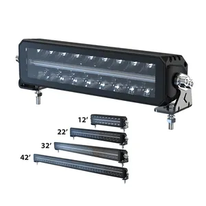 Barra de luz led impermeable para coche, 12, 22, 32, 42 pulgadas, 10-30V, lámpara de conducción