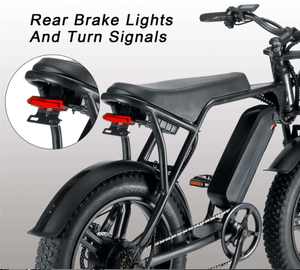 จักรยานไฟฟ้า Fattire 250W/750W ยางอ้วน 15ah โครงเหล็ก พร้อมระบบไฮดรอลิกดูดซับแรงกระแทก ขนาด 20 นิ้ว V8 จักรยานไฟฟ้ามอเตอร์ดุมล้อหลัง 48v รุ่น V8 - Product Image 3