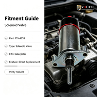 155-4653 Solenoid Pemutus Bahan Bakar Kompatibel dengan Excavator Caterpillar 330 E330B E330C Katup Pemutus Diesel