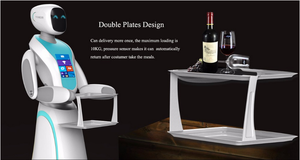 Robot trí tuệ nhân tạo giao đồ ăn, phục vụ cà phê, robot thương mại siêu thị, robot phục vụ - Product Image 5
