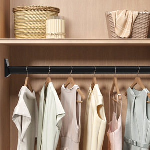 Clothes <b>Rod</b> Furniture Wardrobe Tube Hanging Clothes Through <b>Rod</b> Seat Tube Aluminum New Product Unique Best Seller Novel Design - Product Image 2