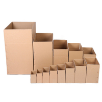 Vente de gros Boîte postale d'expédition en carton ondulé recyclable brun imprimé personnalisé KAKA emballage en papier postal carton écologique