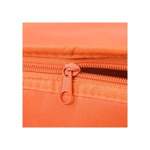 Sac isotherme pliable en tissu non tissé recyclé de haute qualité avec fermeture éclair pour livraison alimentaire – Vente en gros - Product Image 5