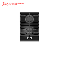 Plaque de cuisson à gaz à 2 brûleurs Protection contre l'extinction 32cm 7MM Verre trempé Bon prix Cuisinière électrique pour usage domestique Plaque de cuisson à gaz intégrée