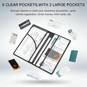 Étui pour accessoires de compartiment de camion avec fermeture magnétique pour permis de conduire, cartes, <span class=keywords><strong>carte</strong></span> <span class=keywords><strong>grise</strong></span> et assurance - Product Image 4