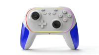 Mando inalámbrico BT GAMINJA para Nintendo Switch 2/Lite/PC con doble vibración, botón Turbo giroscópico de 6 ejes, controlador de juego RGB