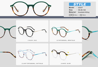 Vente en gros d'usine de montures de lunettes en acétate de haute qualité montures en métal montures de lunettes optiques