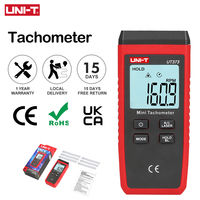UNI-T UT373 Tachometer Kipas Digital Mini Laser Non-Kontak Rentang RPM 10-99999RPM Odometer Lampu Latar Kecepatan Bersertifikasi CE RoHS A303
