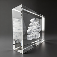 Neelpure 200234 Fabricant professionnel de blocs de bureau en cristal 3D personnalisés pour la reconnaissance des employés