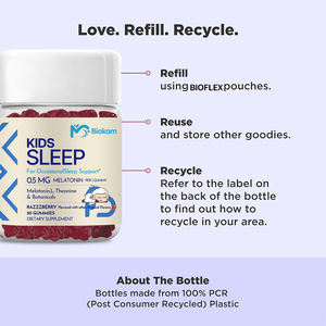 <span class=keywords><strong>Prix</strong></span> de gros, <span class=keywords><strong>formule</strong></span> et emballage personnalisés, gommes à mâcher à la mélatonine 0,5 mg pour enfants - Product Image 5