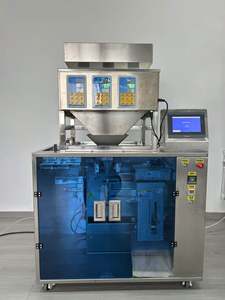 Máquina de envasado de 3 cabezales para bolsas doypack preformadas con báscula para semillas, granos y azúcar - Product Image 3