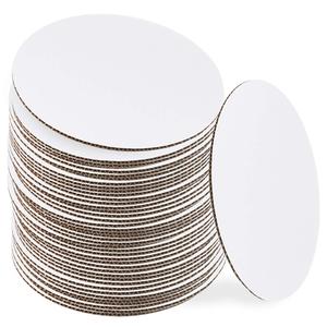 JM Cake Boards Round 4 6 8 10 12 Inch Wholesale White Paper Food Packaging Tray Corrugated Round Cake Base
