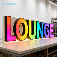 Letras de Canal LED con Logotipo Comercial, RGB a Todo Color, Letras Iluminadas, Personalización de Logotipos Publicitarios