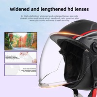 Casque demi-face pour véhicule électrique, motif personnalisé, ABS, certifié 3C, à dégagement rapide, nouvelle norme nationale, hiver, garantie 1 an, vente en gros