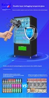 Distributeur automatique intelligent à 91 canaux pour snacks et boissons, usage commercial, fabriqué en Chine, personnalisable, OEM disponible