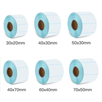Étiquettes vierges personnalisées 40x30mm 50g, résistantes à l'eau, à gratter, thermiques directes, avec QR, pour prix et emballage de bureau