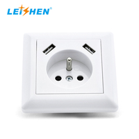 Enchufe de Pared Francés Schuko de Alta Calidad, 16A 250V, con Puerto de Carga USB Tipo C, Terminal de Tornillo, Enchufe Europeo para Uso Doméstico