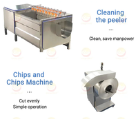 Offre Spéciale entièrement automatique industriel congelé frites ligne de Production manioc frais doigt croustilles faisant la Machine prix