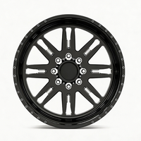 Rines Forjados Personalizados para Camioneta, Acabado Negro Mate, 22X10 28X14 26X12 26X16, con 8X165.1 8X170 6X135 para Ford F250 Ram 1500 2500