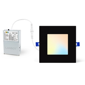 Plafonnier encastré intelligent ultra-plat de 4 pouces 8W, étanche, ETL, 5CCT sélectionnables, petit panneau lumineux LED - Product Image 2