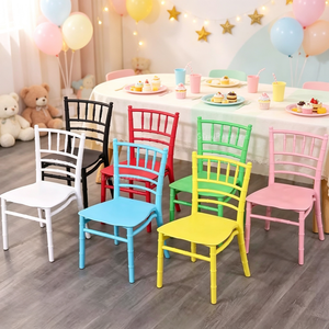 เก้าอี้เด็กงานแต่งงานดีไซน์เรียบง่าย สีขาว ทำจากเรซิ่นพลาสติก แบบทิฟฟานี่ ชิวารี สำหรับงานปาร์ตี้และงานอีเว้นท์ - Product Image 3
