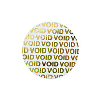 Autocollant holographique 3D anti-contrefaçon avec logo laser VOID, durable, personnalisé, pour emballage RFID, en PET, pour verres, impression sur mesure