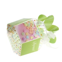 Boîte d'emballage de bonbons de mariage avec logo personnalisé Emballage de boîte-cadeau pliable en PVC transparent