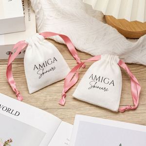 Custom Printed Recycled Organic Cotton Dust Drawstring Bag Shoes Dress-Versatile Cotton Essential Oils Shampoo <b>Toothpaste</b> Gifts - Product Image 3