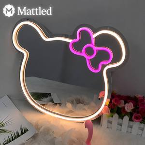 Letrero Luminoso LED de Neón con Espejo Infinito Personalizado |   Luz LED de Neón USB de 5V <span class=keywords><strong>para</strong></span> Decoración de Pared en Dormitorio o Sala de Estar |   Diseño Gratuito al por Mayor - Product Image 5
