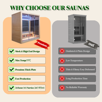 Sauna infrarouge intérieur pour 4 personnes, en cèdre canadien, avec haut-parleurs, fabrication de sauna sec pour usage domestique