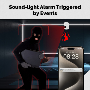 <span class=keywords><strong>Babyphone</strong></span> vidéo intelligent TUYA Wifi avec protection de la vie privée, 2,4 GHz, communication bidirectionnelle sans fil, cadeaux de naissance, caméra de surveillance pour bébé - Product Image 6