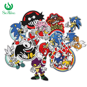 Phim hoạt hình <span class=keywords><strong>HEDGEHOG</strong></span> vá, anime nhân vật thêu sắt trên trẻ em vá cho áo sơ mi và mũ - Product Image 1