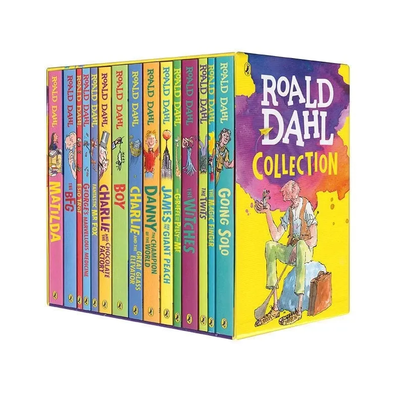 18 Books/set Roald Dahl Collection Children's Literature English Picture Novel Story Book Set Early Educaction Reading for Kids