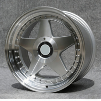 Rines de Diseño Clásico 5x112/120 de 16, 17 y 18 Pulgadas con Borde Profundo, Rines de Aleación Plateados para Autos de Pasajeros BMW, Benz y Mercedes